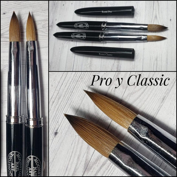 Moonstone acrylic brush