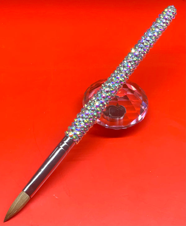 Kolinsky acrylic brush with bling