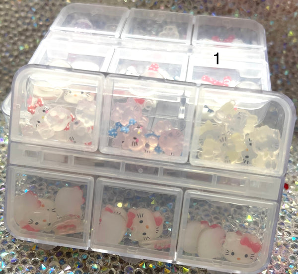Hello Kitty plastic charms box
