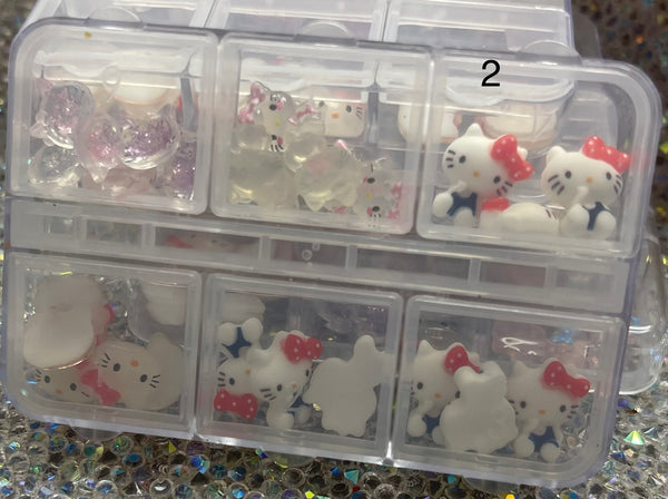 Hello Kitty plastic charms box