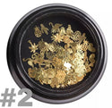 Nail mixed design summer metal decoration