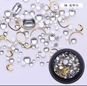 Nail Art Rhinestones and Metals