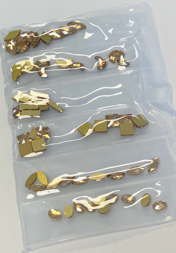 Glass fancy rhinestones shapes