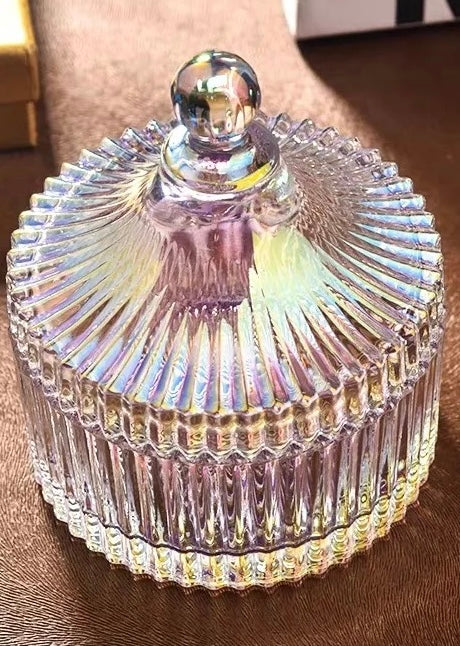 Rainbow glass acrylic powder holder