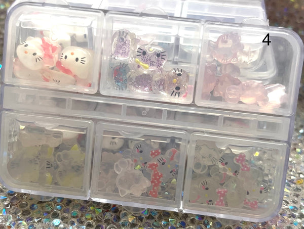 Hello Kitty plastic charms box