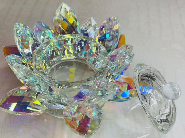 Crystal Flower nail dappen dish