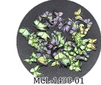 Butterfly Laser Nail Sequins 3D Nail Art Decoration
