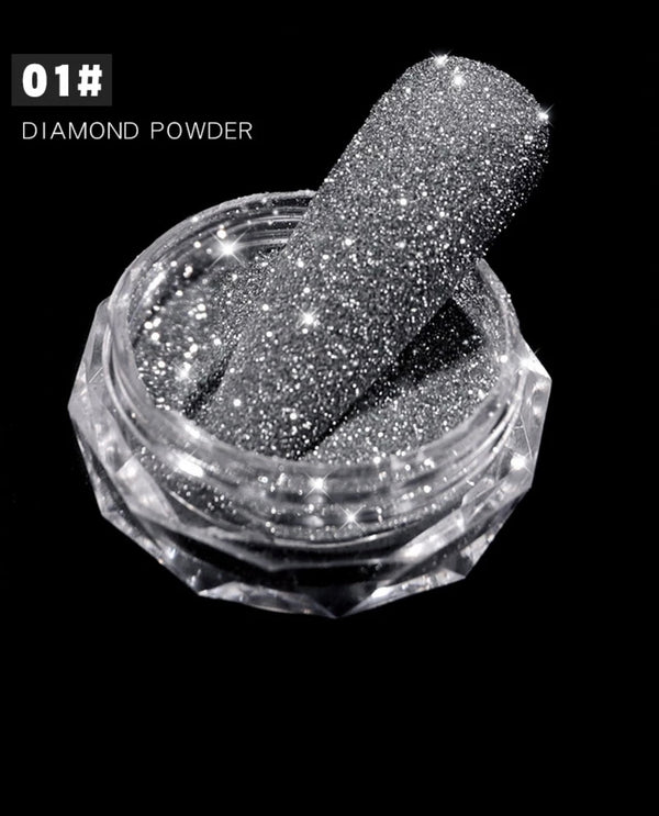 Diamond Powder Nail Art