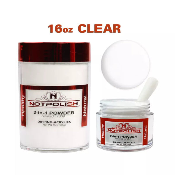 Not polish 16 oz. And 4oz Powder