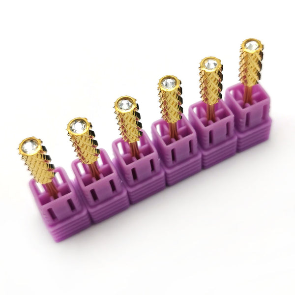 Nail Drill Bit 3/32 4XC Barrel Gold Carbide Bits