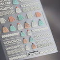 Butterfly 3D Acrylic Engraved Nail Sticker