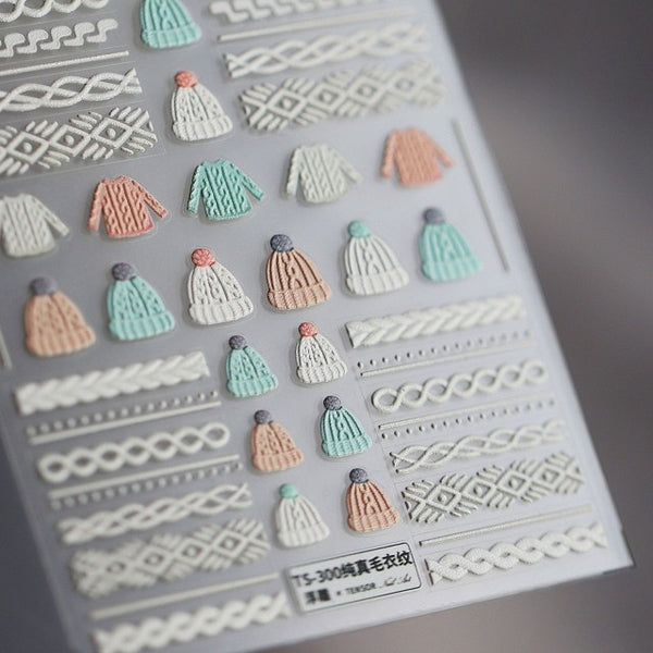 Butterfly 3D Acrylic Engraved Nail Sticker