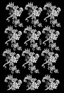 3D White Flower Nail Sticker