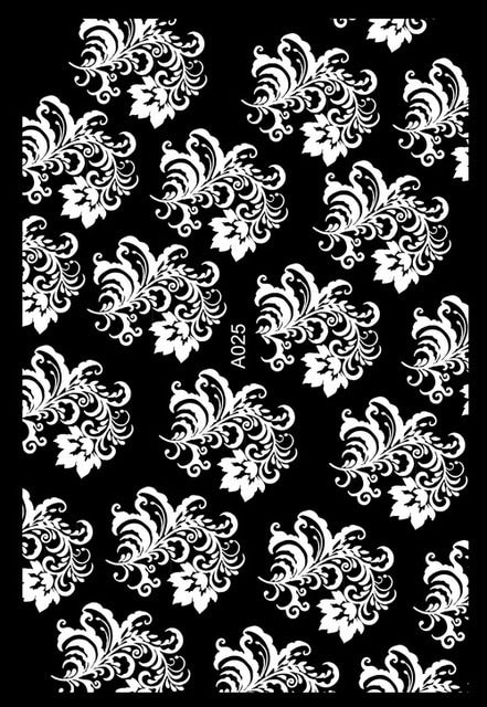 3D White Flower Nail Sticker